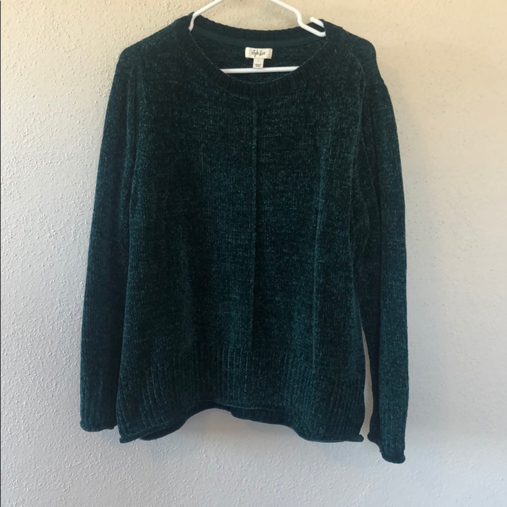 Dark Green Chenille Sweater